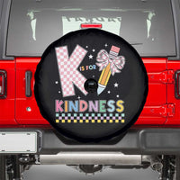 K Is For Kindness Spare Tire Cover Cute Pencil Bow Teacher Be Kind