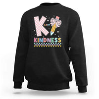 K Is For Kindness Sweatshirt Cute Pencil Bow Teacher Be Kind - Wonder Print Shop