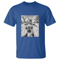 Funny Christmas Reindeer Selfie T Shirt With Santa Xmas Gag Gift - Wonder Print Shop