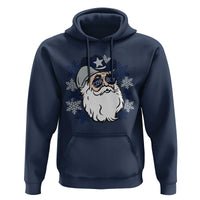 Cowboy Santa Christmas Hoodie Cool Retro Dallas Football Fans Funny Holiday Gift - Wonder Print Shop