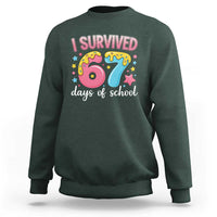 I Survived 67 Days of School Sweatshirt Cute 6 7 Six Seven Chaos Survivor for Students Teachers - Wonder Print Shop