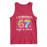 I Survived 67 Days of School Tank Top Cute 6 7 Six Seven Chaos Survivor for Students Teachers - Wonder Print Shop