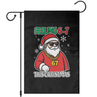 Feeling 67 This Christmas Garden Flag Funny Cool Santa Six Seven Meme Holiday - Wonder Print Shop