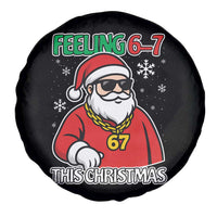 Feeling 67 This Christmas Spare Tire Cover Funny Cool Santa Six Seven Meme Holiday - Wonder Print Shop