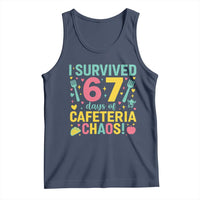 I Survived 67 Days of Cafeteria Chaos Tank Top Funny School Lunch Duty - Wonder Print Shop