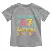 I Survived 67 Days of Cafeteria Chaos Toddler T Shirt Funny School Lunch Duty - Wonder Print Shop