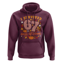 I Survived 67 Days of School Hoodie Autumn Fall Leaves Back To School - Wonder Print Shop