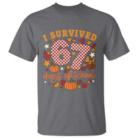 I Survived 67 Days of School T Shirt Autumn Fall Leaves Back To School - Wonder Print Shop