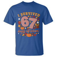 I Survived 67 Days of School T Shirt Autumn Fall Leaves Back To School - Wonder Print Shop