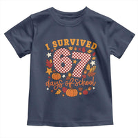I Survived 67 Days of School Toddler T Shirt Autumn Fall Leaves Back To School - Wonder Print Shop