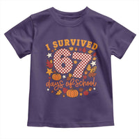 I Survived 67 Days of School Toddler T Shirt Autumn Fall Leaves Back To School - Wonder Print Shop