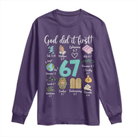 God Did It First 6 7 Long Sleeve Shirt Funny Christian Bible Verse Meme 67 References - Wonder Print Shop