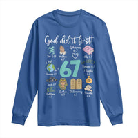God Did It First 6 7 Long Sleeve Shirt Funny Christian Bible Verse Meme 67 References - Wonder Print Shop