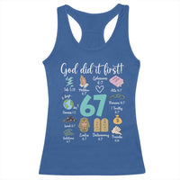 God Did It First 6 7 Racerback Tank Top Funny Christian Bible Verse Meme 67 References - Wonder Print Shop