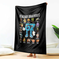 Italian Brainrot 67 Meme Throw Blanket Funny Six Seven Absurdist Viral Chaoscore Internet Humor Addicts - undefined