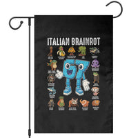 Italian Brainrot 67 Meme Garden Flag Funny Six Seven Absurdist Viral Chaoscore Internet Humor Addicts - Wonder Print Shop