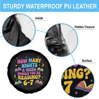 How Many Nights a Week Should You Be Reading 6 7 Spare Tire Cover Funny Book Meme for Teachers Students - Wonder Print Shop