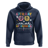 67th Day of School Vibes Hoodie Cute Retro Smiling Face for Students & Teachers - Wonder Print Shop