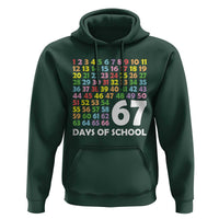 67 Days of School Hoodie Colorful Countdown Grid Milestone Classroom Fun - Wonder Print Shop