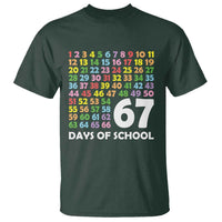 67 Days of School T Shirt Colorful Countdown Grid Milestone Classroom Fun - Wonder Print Shop