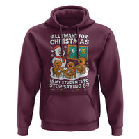 Gingerbread Classroom 67 Meme Hoodie Funny Christmas Teacher My Students To Stop Saying Six Seven - Wonder Print Shop