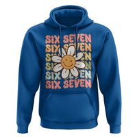 Six Seven Flower Power Hoodie Viral 67 Meme with Retro Daisy - Wonder Print Shop
