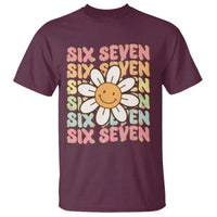 Six Seven Flower Power T Shirt Viral 67 Meme with Retro Daisy - Wonder Print Shop