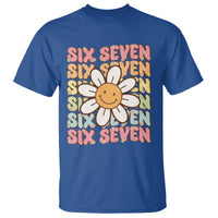Six Seven Flower Power T Shirt Viral 67 Meme with Retro Daisy - Wonder Print Shop