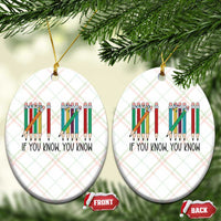 Funny 6 7 Pencil Humor Ceramic Ornament If You Know You Know Six Seven Joke - Wonder Print Shop