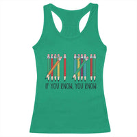 Funny 6 7 Pencil Humor Racerback Tank Top If You Know You Know Six Seven Joke - Wonder Print Shop