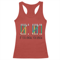 Funny 6 7 Pencil Humor Racerback Tank Top If You Know You Know Six Seven Joke - Wonder Print Shop