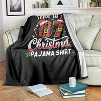 This Is My 67 Christmas Pajama Throw Blanket Funny Six Seven Buffalo Plaid Sleep Shirt Hot Xmas - Wonder Print Shop