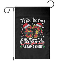 This Is My 67 Christmas Pajama Garden Flag Funny Six Seven Buffalo Plaid Sleep Shirt Hot Xmas - Wonder Print Shop