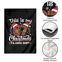 This Is My 67 Christmas Pajama Garden Flag Funny Six Seven Buffalo Plaid Sleep Shirt Hot Xmas - Wonder Print Shop