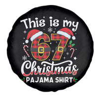 This Is My 67 Christmas Pajama Spare Tire Cover Funny Six Seven Buffalo Plaid Sleep Shirt Hot Xmas - Wonder Print Shop
