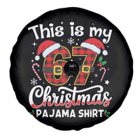 This Is My 67 Christmas Pajama Spare Tire Cover Funny Six Seven Buffalo Plaid Sleep Shirt Hot Xmas - Wonder Print Shop
