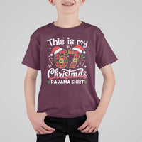 This Is My 67 Christmas Pajama T Shirt For Kid Funny Six Seven Buffalo Plaid Sleep Shirt Hot Xmas - Wonder Print Shop