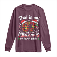 This Is My 67 Christmas Pajama Long Sleeve Shirt Funny Six Seven Buffalo Plaid Sleep Shirt Hot Xmas - Wonder Print Shop