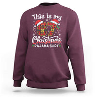 This Is My 67 Christmas Pajama Sweatshirt Funny Six Seven Buffalo Plaid Sleep Shirt Hot Xmas - Wonder Print Shop