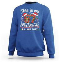 This Is My 67 Christmas Pajama Sweatshirt Funny Six Seven Buffalo Plaid Sleep Shirt Hot Xmas - Wonder Print Shop