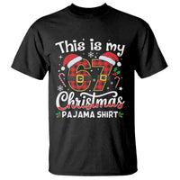 This Is My 67 Christmas Pajama T Shirt Funny Six Seven Buffalo Plaid Sleep Shirt Hot Xmas - Wonder Print Shop