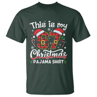 This Is My 67 Christmas Pajama T Shirt Funny Six Seven Buffalo Plaid Sleep Shirt Hot Xmas - Wonder Print Shop