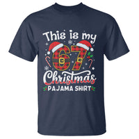 This Is My 67 Christmas Pajama T Shirt Funny Six Seven Buffalo Plaid Sleep Shirt Hot Xmas - Wonder Print Shop
