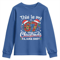 This Is My 67 Christmas Pajama Youth Sweatshirt Funny Six Seven Buffalo Plaid Sleep Shirt Hot Xmas - Wonder Print Shop