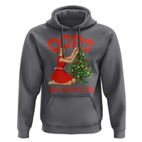 Funny Retro Christmas Pinup Girl Hoodie Oops I Got Another Tree Vintage Pin Up Style Holiday Humor - Wonder Print Shop
