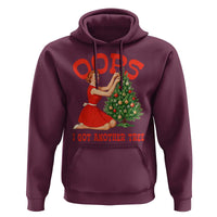 Funny Retro Christmas Pinup Girl Hoodie Oops I Got Another Tree Vintage Pin Up Style Holiday Humor - Wonder Print Shop
