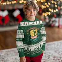 My Students Are 67 Days Smarter Ugly Christmas Sweater Funny Sixe Seven Meme Cute Teacher Pride - Wonder Print Shop