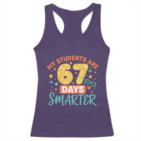 My Students Are 67 Days Smarter Racerback Tank Top Funny Sixe Seven Meme Cute Teacher Pride - Wonder Print Shop