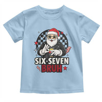 Six Seven Bruh Christmas Meme Toddler T Shirt Cool Santa 67 Hand Sign Street Style Vibes - Wonder Print Shop
