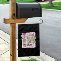 67 Days of School Garden Flag Six Seven Cute Girly Pencil and Bow for Students Teachers - Wonder Print Shop